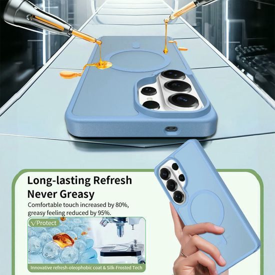 JP MagFit Colour θήκη MagSafe με μαγνήτη N52, Samsung Galaxy S26 Ultra, γαλάζιο