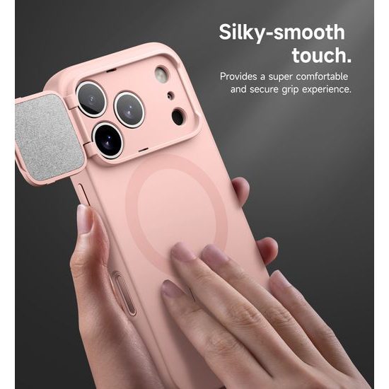 Suritch MagSafe Kickstand Camprotector θήκη iPhone 17 Pro, ροζ