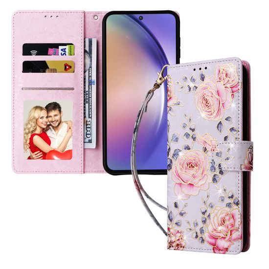 Magnet Case, Samsung Galaxy A55, růže