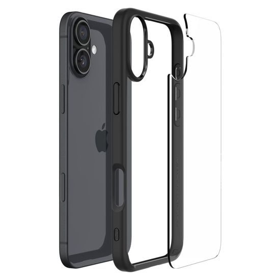 Spigen Ultra hybrid kryt na mobil, iPhone 16, černý