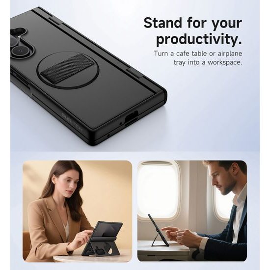 Suritch 360° Kickstand θήκη Samsung Galaxy Z Fold 7, μαύρη