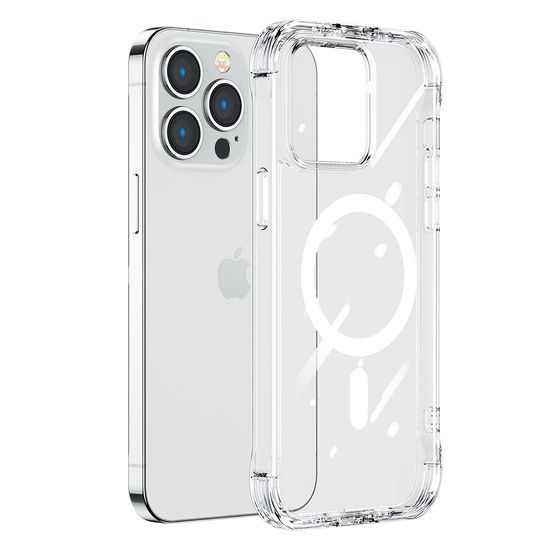 Joyroom Magnetic Defender etui z MagSafe, iPhone 14 Pro, transparent