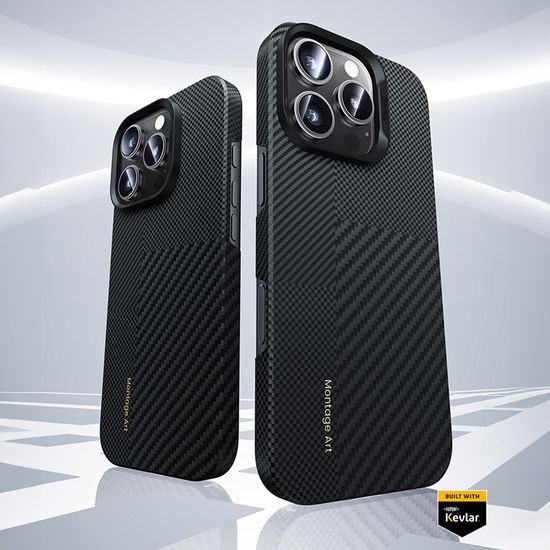 Benks Montage Magnetic Armor Air Kevlar θήκη PC Frame, iPhone 16, μαύρη