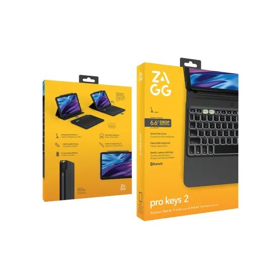 ZAGG Tastatură Pro Keys 2, iPad Air 11" (M2 / M3), negru