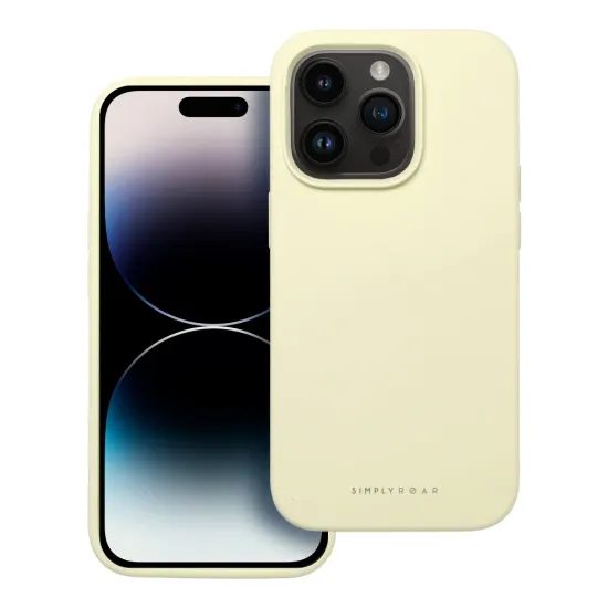 Roar Cloud-Skin, iPhone 15 Pro Max, světle žlutý