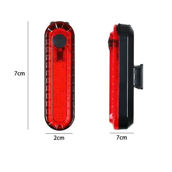 West Biking Fahrrad Rücklicht Wiederaufladbar - 4 Modi - 120 Lumen - LED Fahrradbeleuchtung - Rot