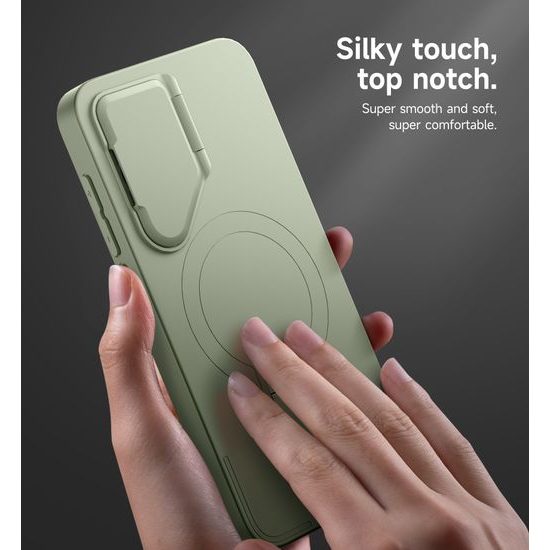 Suritch MagSafe Kickstand Camprotector калъф Samsung Galaxy S25, зелен
