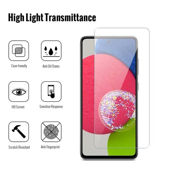 JP Long Pack Tvrdených skiel, 3 sklá na telefón, Samsung Galaxy A52