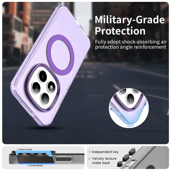 Techsuit CandyCase MagSafe, Xiaomi Redmi Note 15 Pro Plus 5G / Poco M8 Pro 5G, fialový