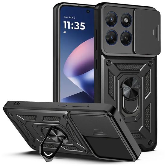 Techsuit CamShield, Motorola Moto G37 / G47, μαύρο