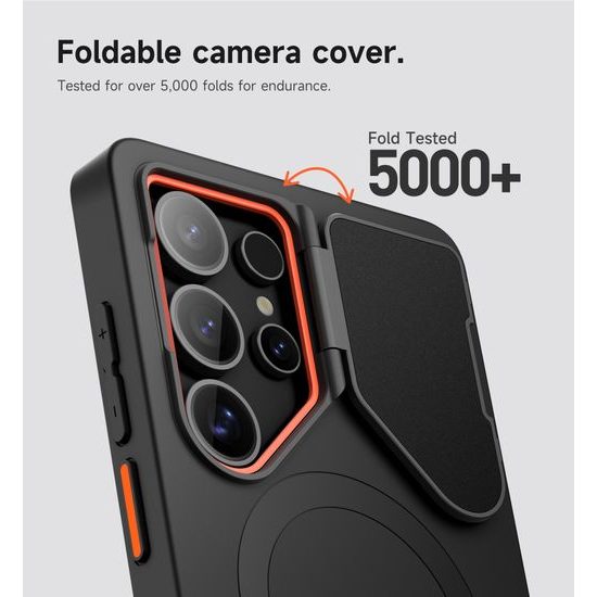 Suritch MagSafe Kickstand Camprotector Θήκη Samsung Galaxy S25 Ultra, Μαύρη