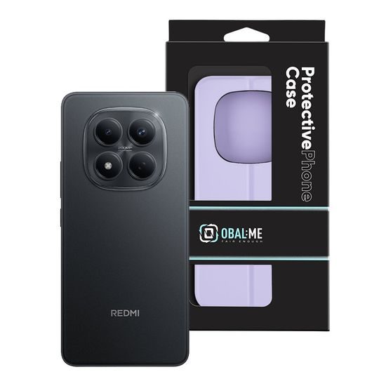 OBAL:ME SmoothTouch Hoesje voor Xiaomi Redmi Note 15 Pro 4G - met Kaarthouder & Standaard - Lichtpaars