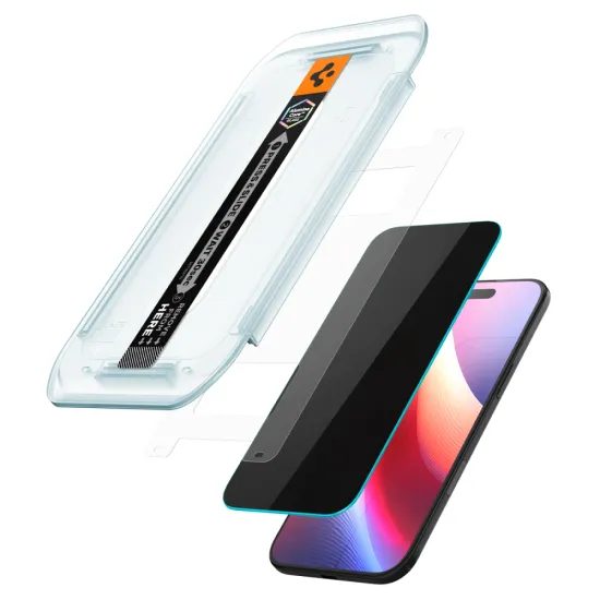 Spigen Glass.TR EZFit Privacy με εφαρμοστή, 2 τεμάχια, Σκληρυμένο γυαλί, iPhone Air