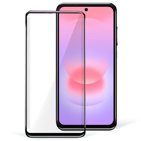 Samsung Galaxy A37 5G apsauginis stiklas – 5D grūdintas stiklas – juoda