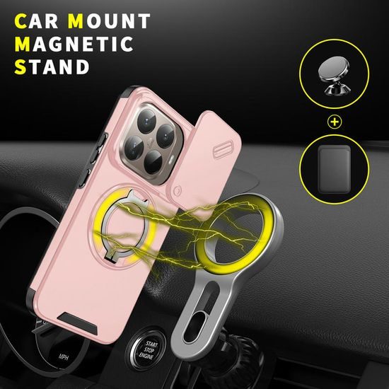 Θήκη Camslide Stand, Xiaomi 15T Pro, ροζ