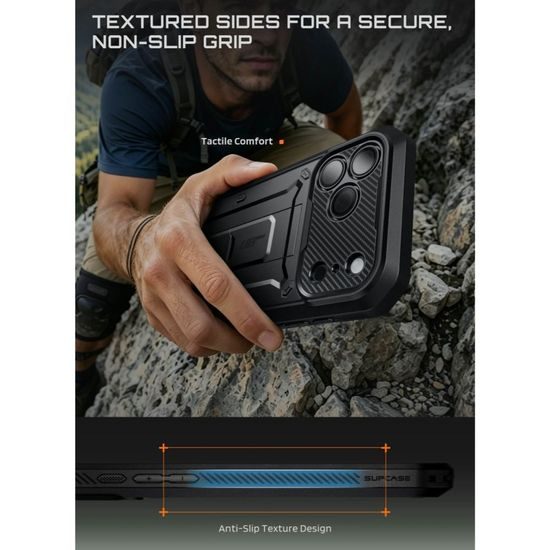 Supcase Unicorn Beetle Pro, iPhone 17 Pro / 18 Pro, černý