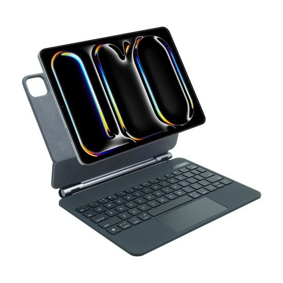 JP Magnetic Keyboard MK01 θήκη tablet με οθόνη, iPad Pro 11 2024 / 2025, μαύρο