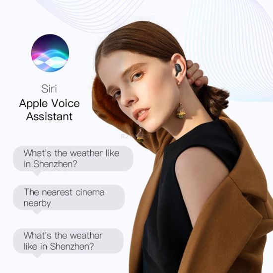 E6S Bluetooth Kopfhörer In-Ear - Kabellose Ohrhörer mit Ladecase - Schwarz