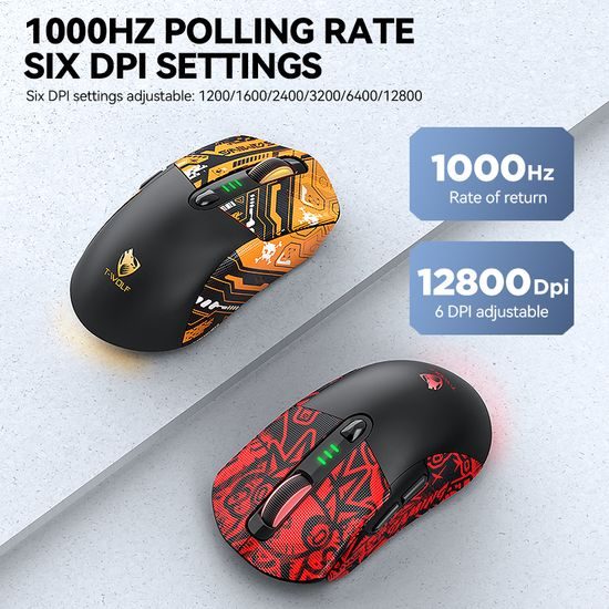 T-WOLF X5 Tri-Mode gaming mus