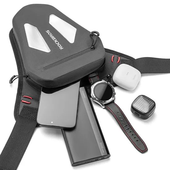 Rockbros Мото чанта за крак, бедро, кръст, рамо, черна