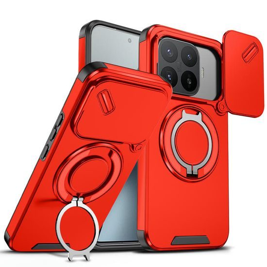 Θήκη Camslide Stand, Xiaomi 17T Pro, κόκκινη