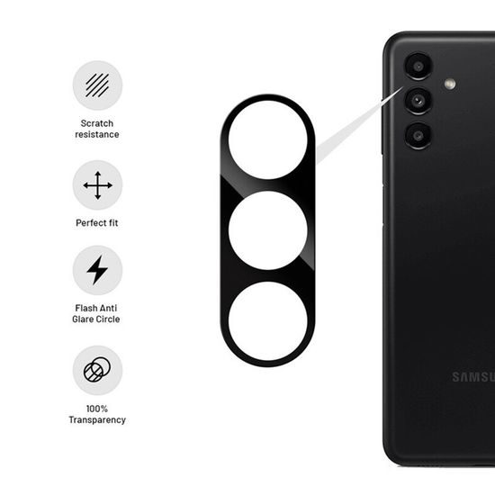 Techsuit sklíčko pro čočku fotoaparátu, Samsung Galaxy S23, černé