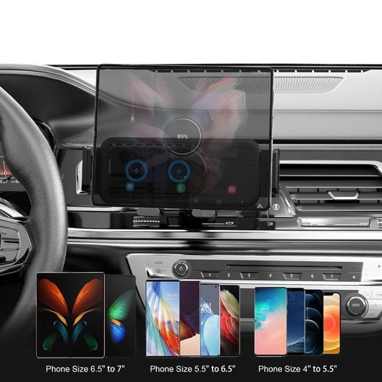 Supporto auto wireless dual 15W per telefoni pieghevoli, C37