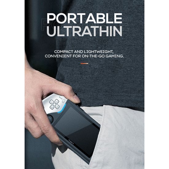 Project X Φορητή κονσόλα παιχνιδιών με οθόνη 4,3" HD IPS, λευκή