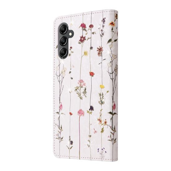 Magnet Case, Samsung Galaxy A15, luční kvítí