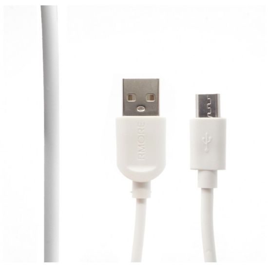 Καλώδιο USB - Micro USB 1m, λευκό