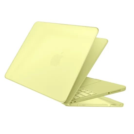 MacBook Neo 13 2026 dėklas – Tech-Protect SoftShell – geltona