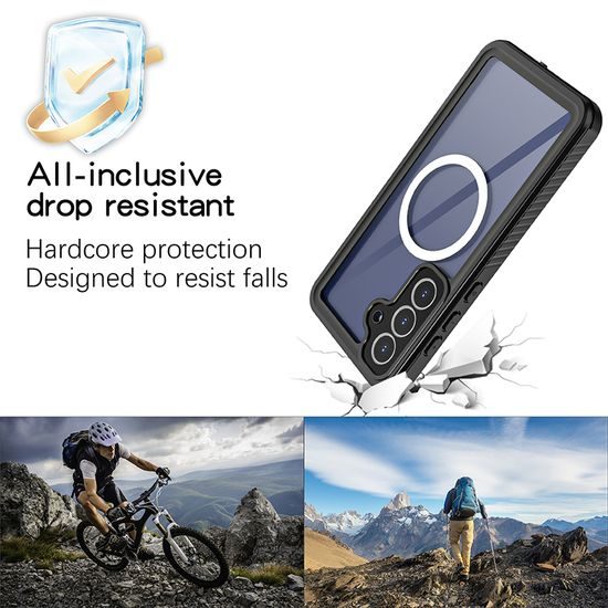 ShellBox IP68 θήκη, Samsung Galaxy S25 FE, μαύρη