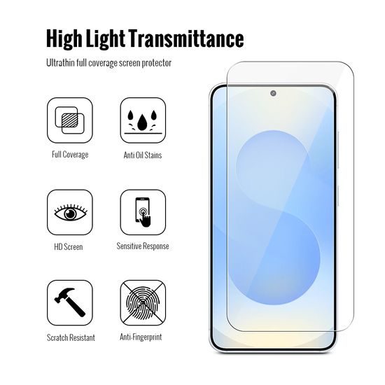 JP Combo paket, Set od 2 zaštitna kaljenih stakla i 2 stakleca za fotoaparat, Samsung Galaxy S26