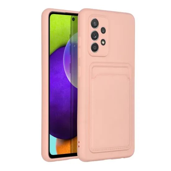 Card Case tok, Samsung Galaxy A52 5G / A52 LTE / A52s, rózsaszín