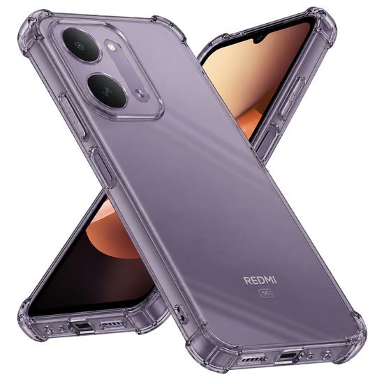 Techsuit Clear Silicone, Xiaomi Redmi 17C 5G, černý