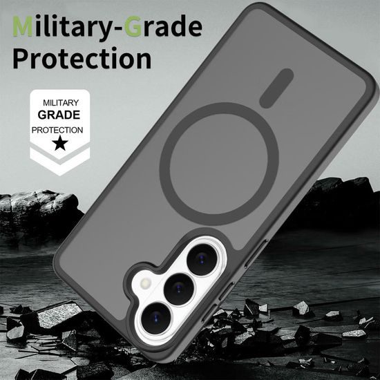 JP MagFit Colour θήκη MagSafe με μαγνήτη N52, Samsung Galaxy S26, μαύρη