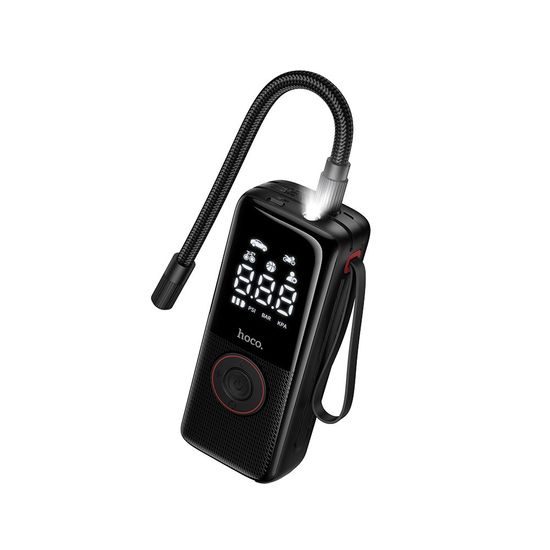 Hoco 4000 mAh ZP18 Compresor auto wireless, negru