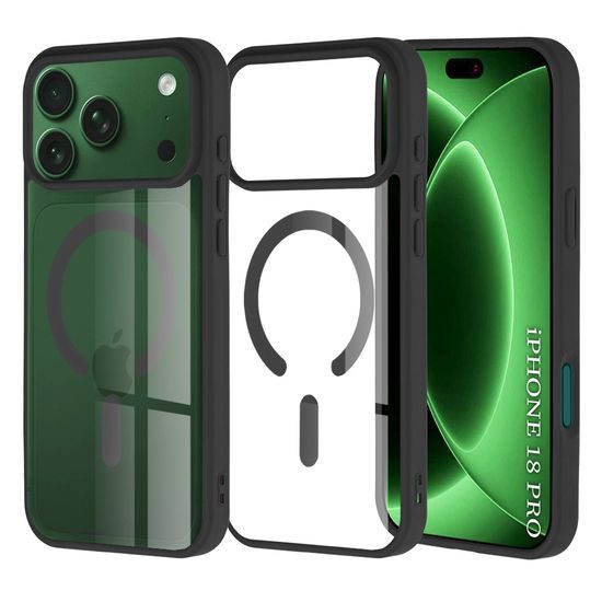 Etui Techsuit MagSafe Pro, iPhone 17 Pro / 18 Pro, czarne