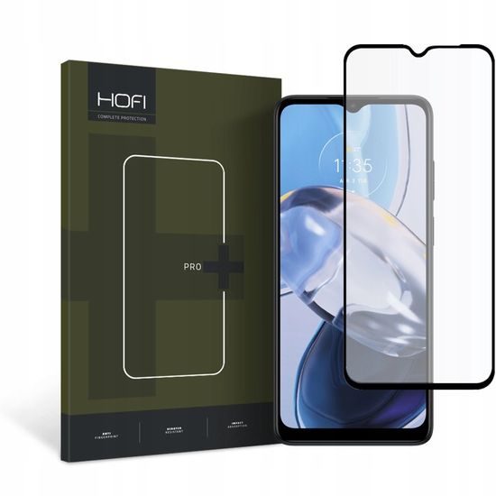 Hofi Pro+ Displayschutz aus gehärtetem Glas, Motorola Moto E22 / E22i, schwarz