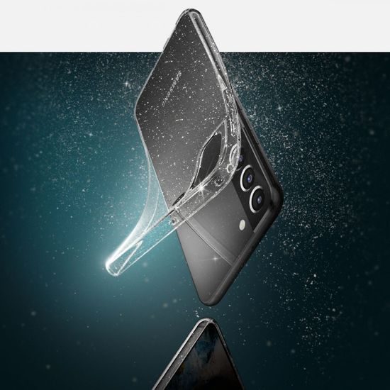 Spigen Liquid Crystal telefontok, Samsung Galaxy S22, Glitter Crystal
