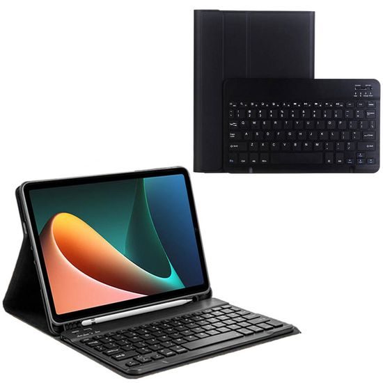 Husă cu tastatură Bluetooth pentru Xiaomi Pad 5 / 5 Pro, neagră