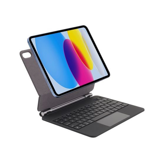 JP Magnetic Keyboard MK01 Tablet-Hülle mit Display, iPad 10.9 2022 (iPad 10) / iPad 11 2025 (iPad 11), schwarz