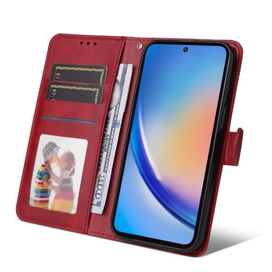 Magnet Case, Samsung Galaxy A35, červený