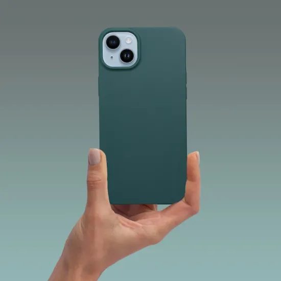 Matowe etui, iPhone 16, zielone