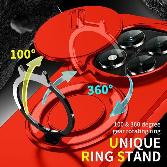 Θήκη Camslide Stand, Xiaomi Redmi Note 14 Pro Plus 5G, κόκκινη