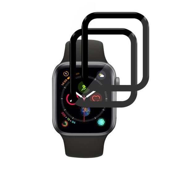 Techsuit Nano Flex, Apple Watch 4 / 5 / 6 / SE / SE 2 / SE 3 40mm, 2 броя, черни