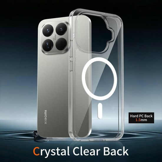 Husă transparentă Magsafe, Xiaomi 15T Pro, transparent