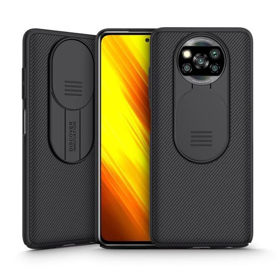 Nillkin Camshield, Xiaomi Poco X3 Pro / X3 NFC, crni