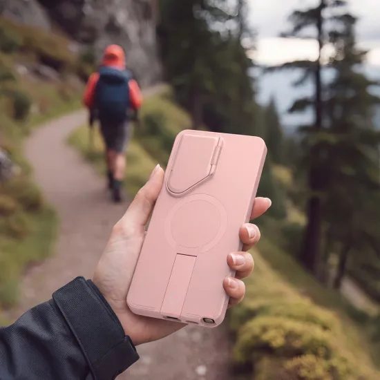 Tech-Protect Kevlar Aura MagSafe Schutzhülle für Samsung Galaxy S26 Ultra - Gehärtetes Case mit Ständer - Rosa