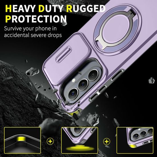 Husă Camslide Stand, Samsung Galaxy A57, violet